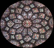 Jean Fouquet Rose window, northern transept, cathedral of Chartres, France Germany oil painting artist
